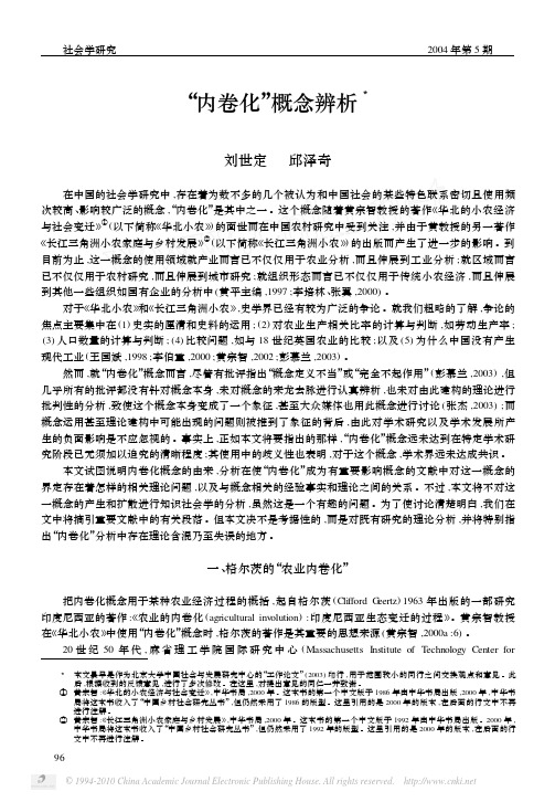 内卷化_概念辨析