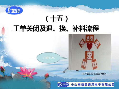 工单关闭培训资料