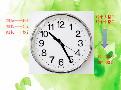 数学三年级第4讲：时分秒(最新数学课件)