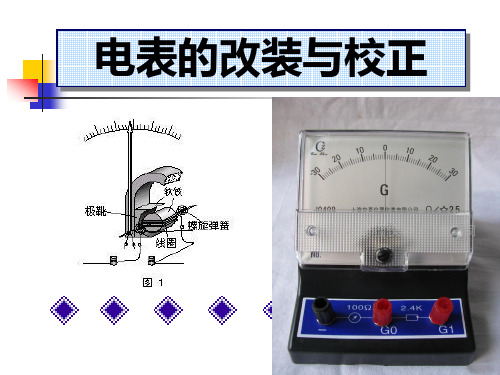 电表的改装和校准专题