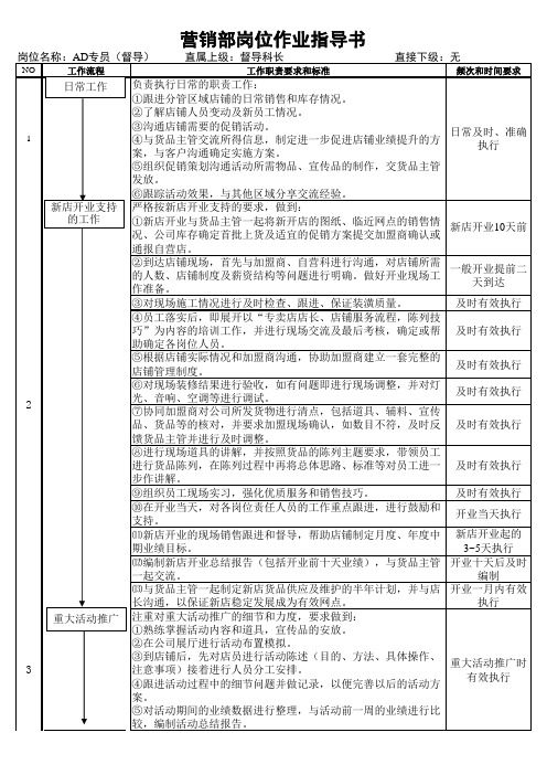 督导作业指导书