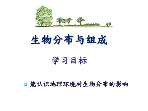 地理：生物的分布与组成