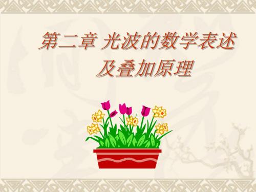 二章光波的数学表述及叠加原理-精品文档