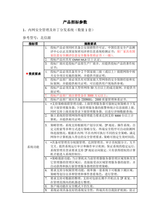 北信源参数