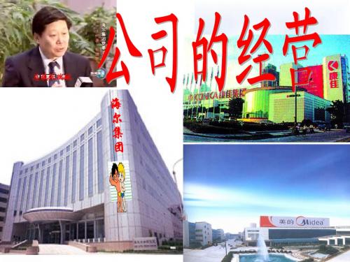 高一政治课件：第二单元 第五课 公司的经营