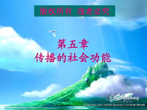 第六章 传播的控制研究