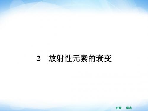 【赢在课堂】2014年高中物理(新课标人教版)选修3-5配套课件 19.2