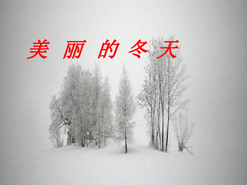 部编教材《美丽的冬天》优秀PPT推荐1