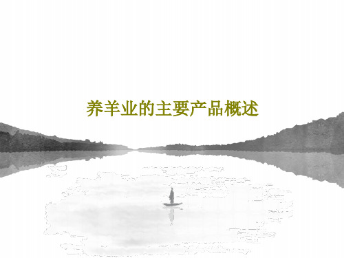 养羊业的主要产品概述共73页文档