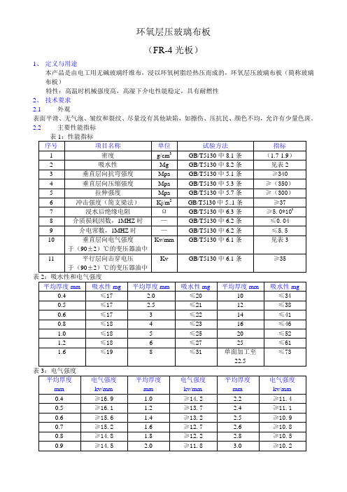 环氧层压玻璃布板(FR-4)