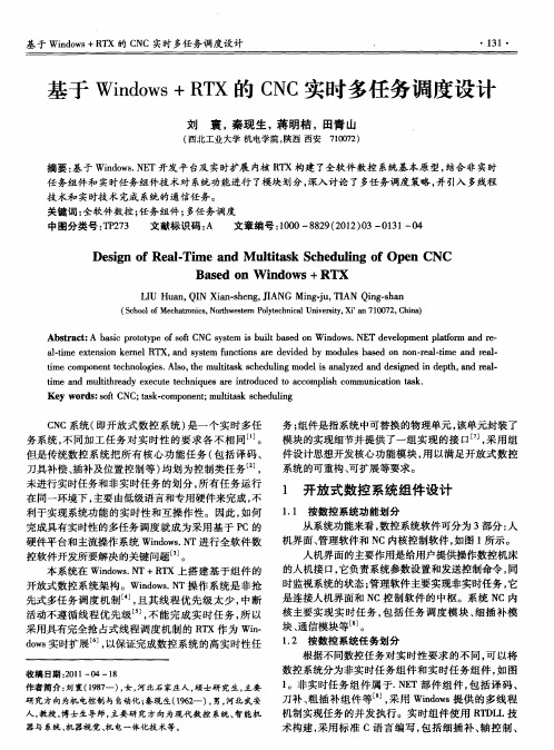 基于Windows+RTX的CNC实时多任务调度设计