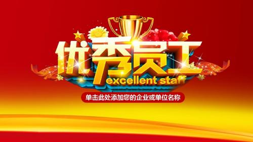 企业优秀员工表彰总结员工风采PPT