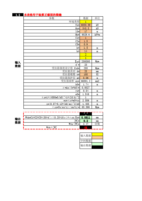 公路桥梁桥墩墩身计算V1.0