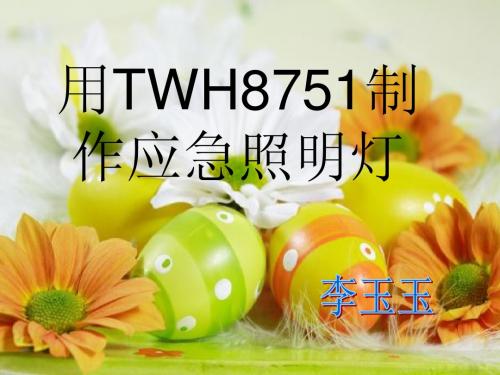用TWH87511制作应急照明灯
