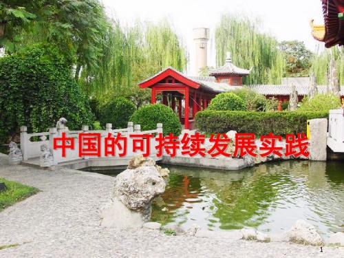 中国的可持续发展实践ppt课件