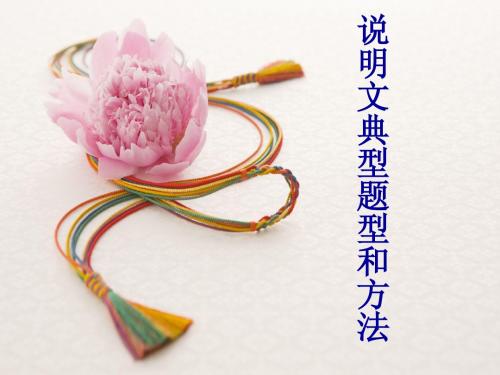 说明文题型和方法