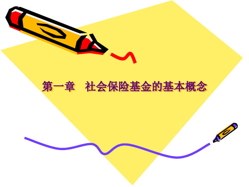 社会保障基金管理第一章社会保险基金的基本概念汇总