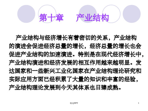 《产业结构概述》PPT课件