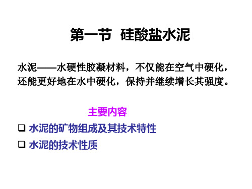 水泥与石灰PPT课件