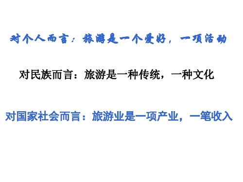 人教版高中地理选修三旅游地理 第一章第二节《现代旅游对区域发展的意义》优质课件(共42张PPT)