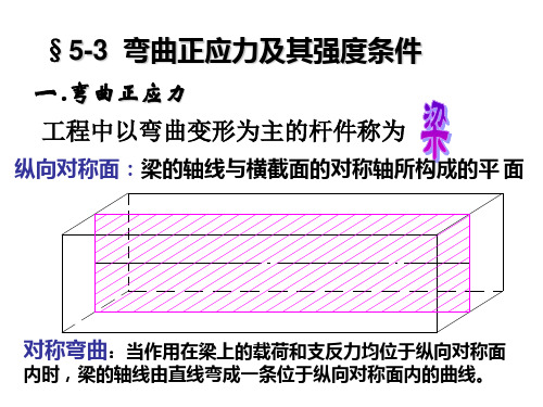 材料力学  弯曲正应力及其强度条件