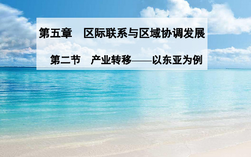 高中地理同步课件：5.2产业转移—以东亚为例32张(新人教版必修3)