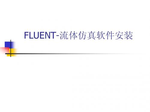 FLUENT软件包安装