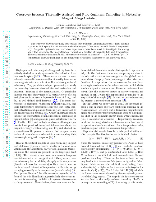 Crossover between Thermally Assisted and Pure Quantum Tunneling in Molecular Magnet Mn12-Ac