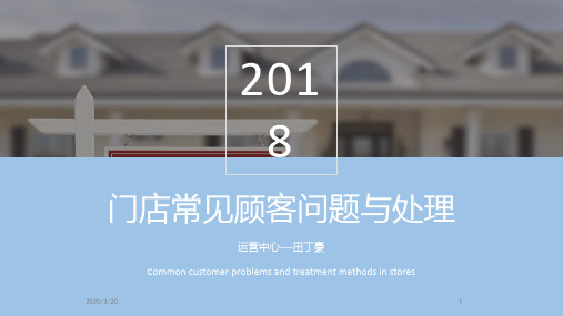 门店常见客诉与处理PPT课件