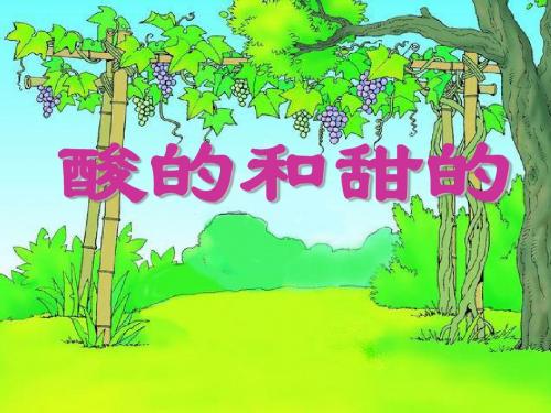二年级酸的和甜的PPT