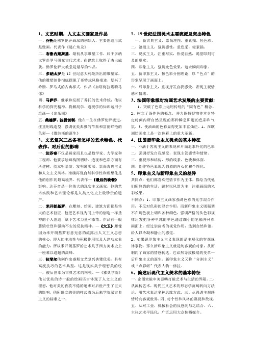 2013外国美术史简答题