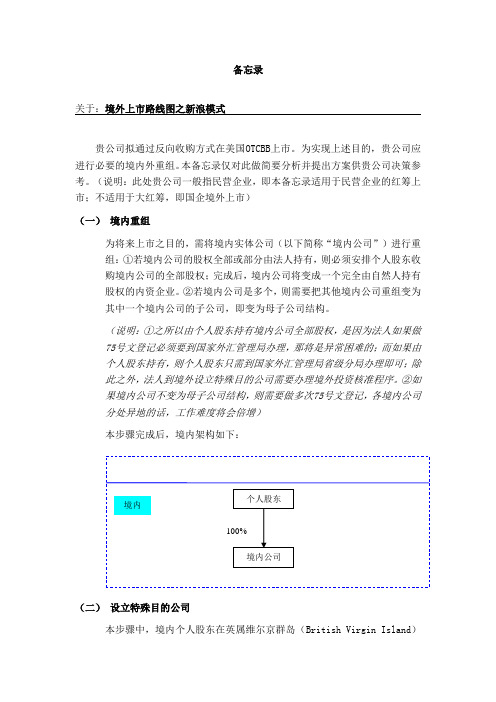 备忘录_境外上市之新浪模式