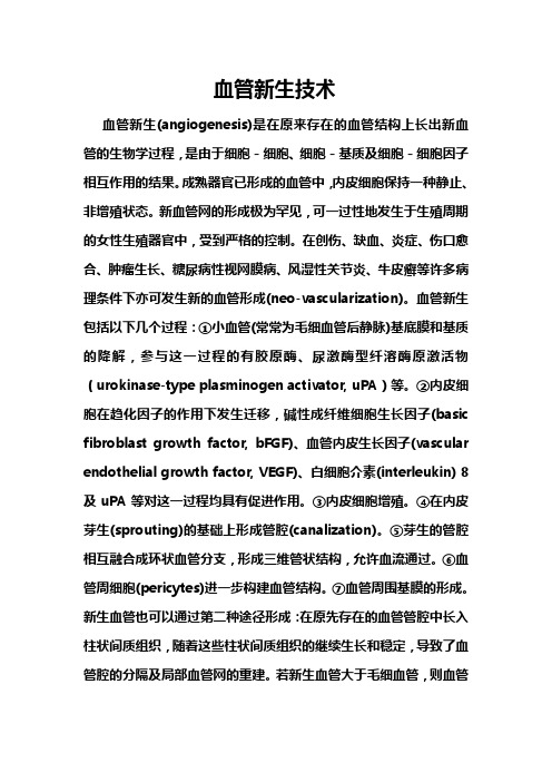 血管新生技术