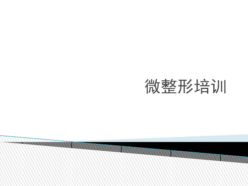 面部填充培训