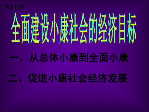 全面建设小康社会的经济目标(1)-P