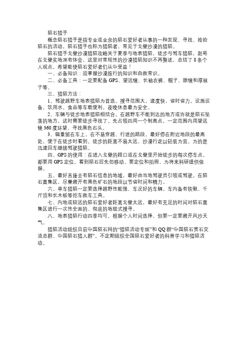 百科知识精选陨石猎手