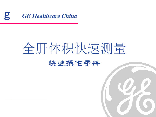 全肝体积快速测量