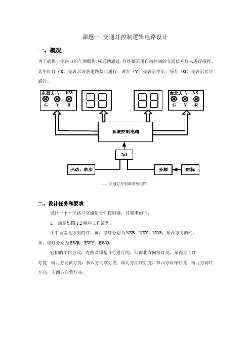 数字逻辑电路设计题目