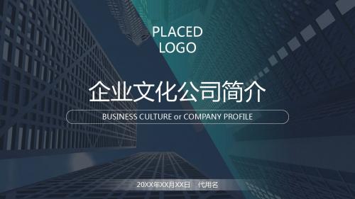 企业文化公司简介PPT模版