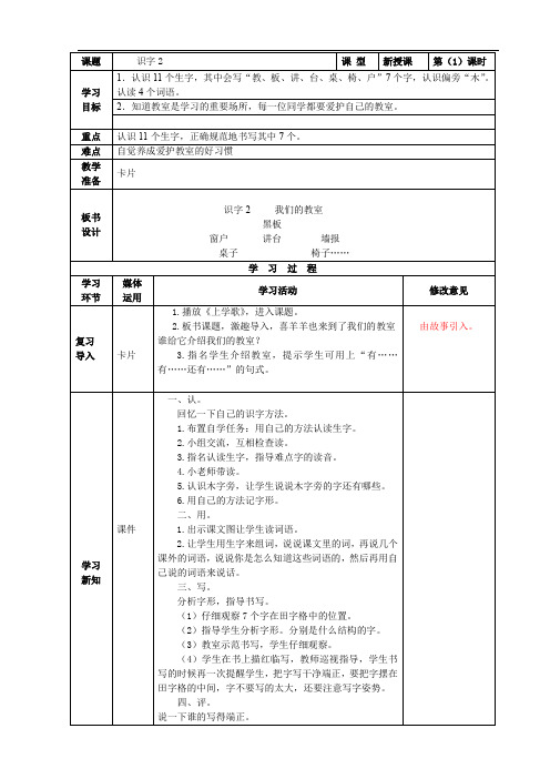 识字2第一课时