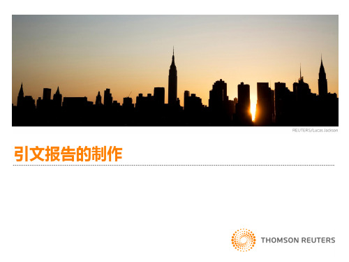 引文报告的制作