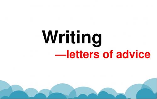 Unit 4 Wildelife protection -writing写作