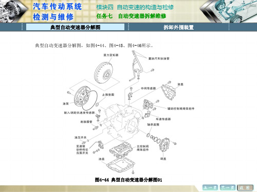《汽车传动系统维修》任务七  自动变速器拆解维修