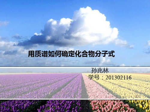 用质谱如何确定化合物分子式