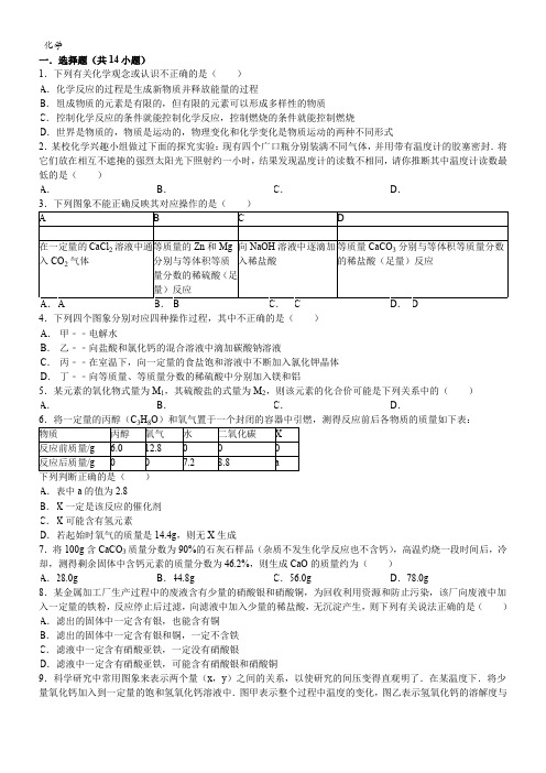 初中化学自主招生试卷