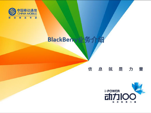 BlackBerry(BES)业务材料