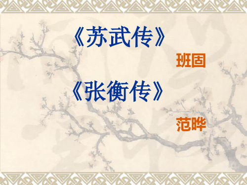 《苏武传》复习课件