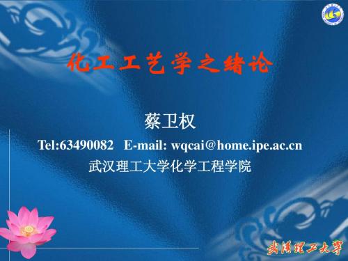 01工艺学(课件一概述)
