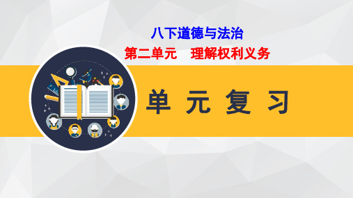 部编版八年级道德与法治下册第二单元理解权力义务复习PPT课件