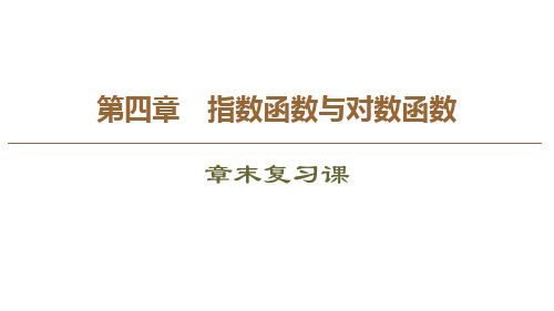 人教版 章末复习课 指数函数与对数函数PPT